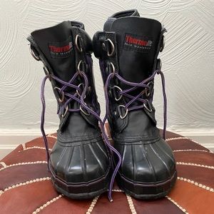 ThermoLite Panda Vintage Winter Snow Boots Women’s 7 7.5 Kids 6